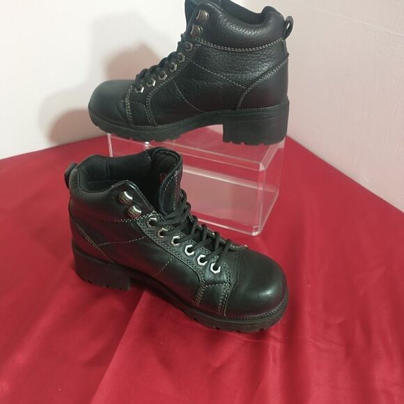 Harley-Davidson Women's 4" Tyler Riding Boot Boot Black D84280 Size 5.5 - Picture 5 of 12